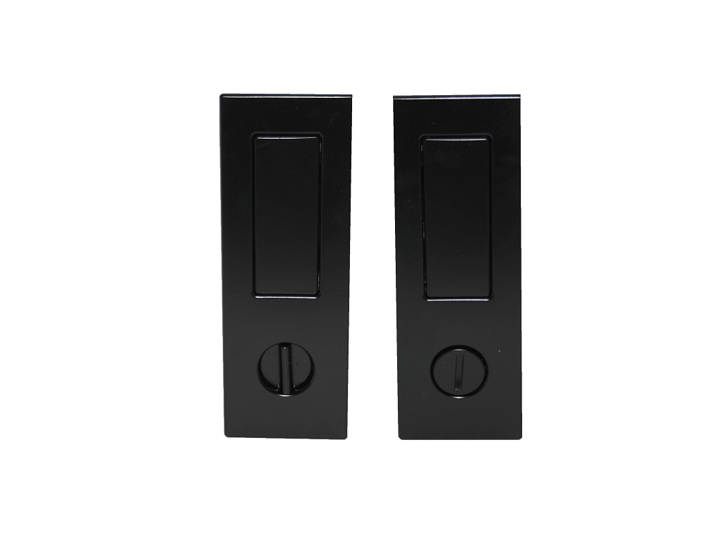 Maniglia Incasso Rettangolare Porta Scorrevole/Battente modello Duplex Nottolino Filo/Svasato Placchetta Copripresa varie finiture | Saletta - immagine 3